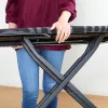 Täissuuruses triikimislaud Taurus 994178000 — 410 x 1250 mm, reguleeritav kõrgus kuni 930 mm, puuvillase kattega, must