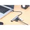 Manhattan USB-A 4-pordiline jaotur, 4x USB-A porti (1x 5 Gbps USB 3.2 Gen1 ehk USB 3.0, 3 x 480 Mbps USB 2.0), USB-toitega (välist toiteallikat pole vaja), alumiinium