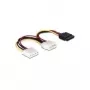 Toitekaabel SATA HDD DeLOCK 60103 2x 4pin isane/emane 0,165 m