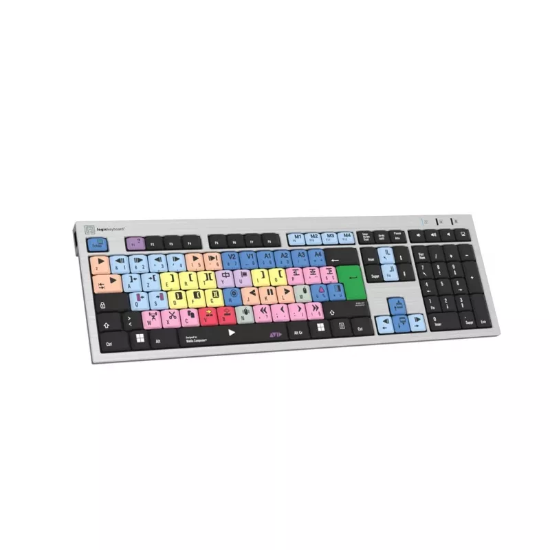 Logickeyboard LKB-MCOM4-AJPU-FR klaviatuur USB AZERTY prantsuse hõbedane (LKB-MCOM4-AJPU-FR)