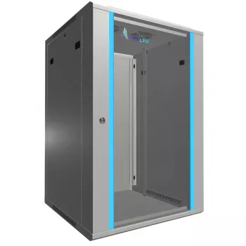 Seinale kinnitatav rack Extralink Rackmount kapp 18U 600x600 Hall võtmelukk