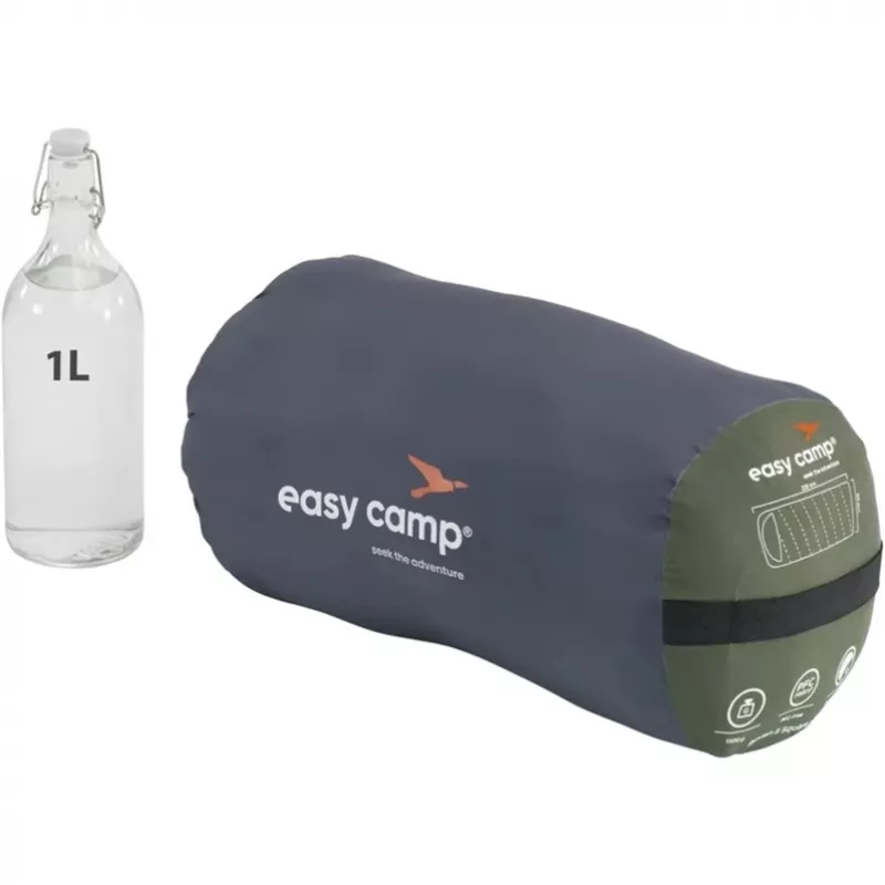 Magamiskott easy camp Raven II Square -3°C, oliiviroheline, mudel 240208