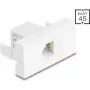 DELOCK RJ12 moodulpistik 6P6C UTP valge 90898