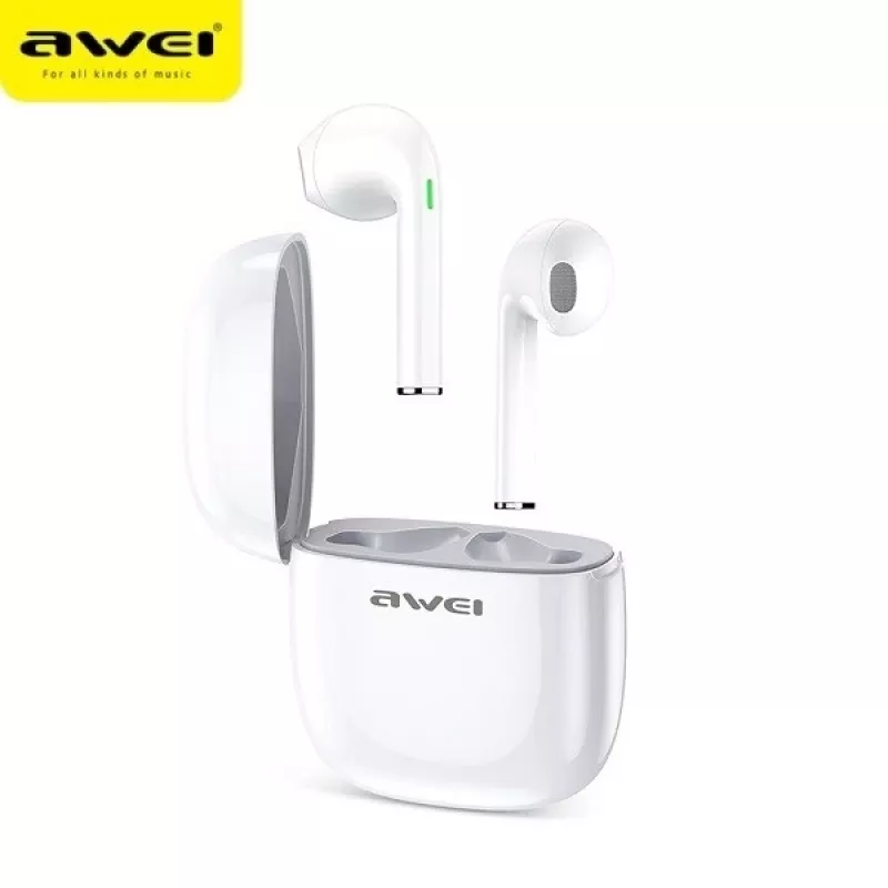 Earphone Awei T28 TWS docking Valge