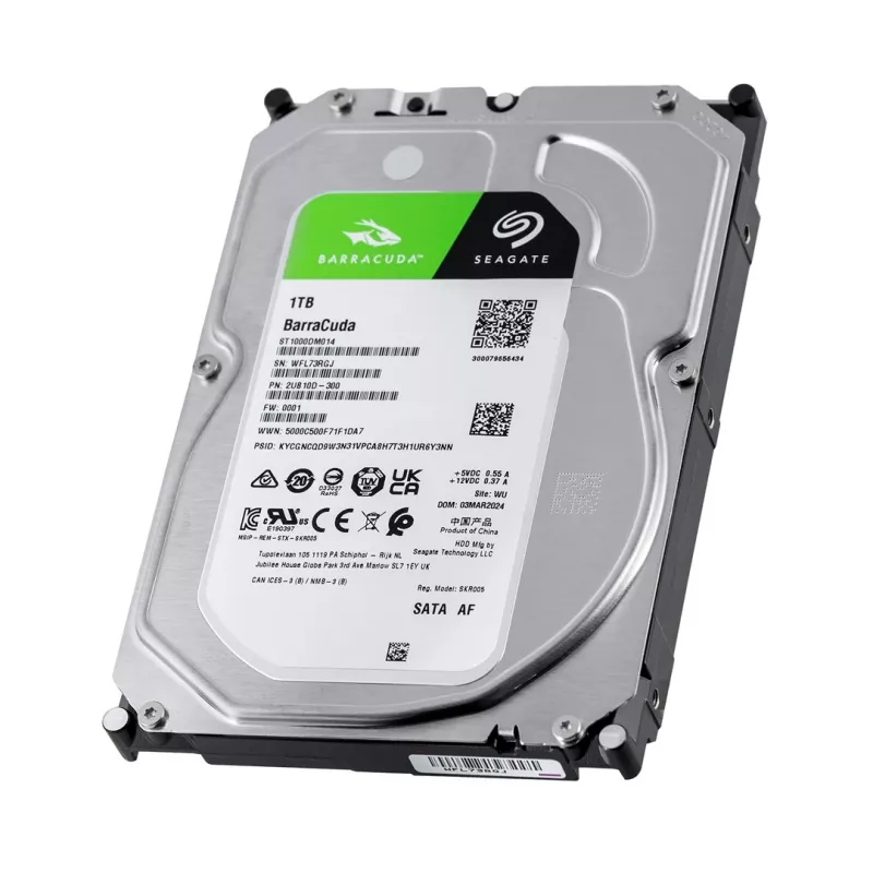 Seagate Barracuda ST1000DM014 sisemine kõvaketas 1 TB 7200 RPM 256 MB 3.5 tolli Serial ATA III