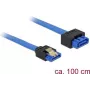 SATA-kaabel DeLOCK 84975 1 m SATA 7-pin Must Sinine