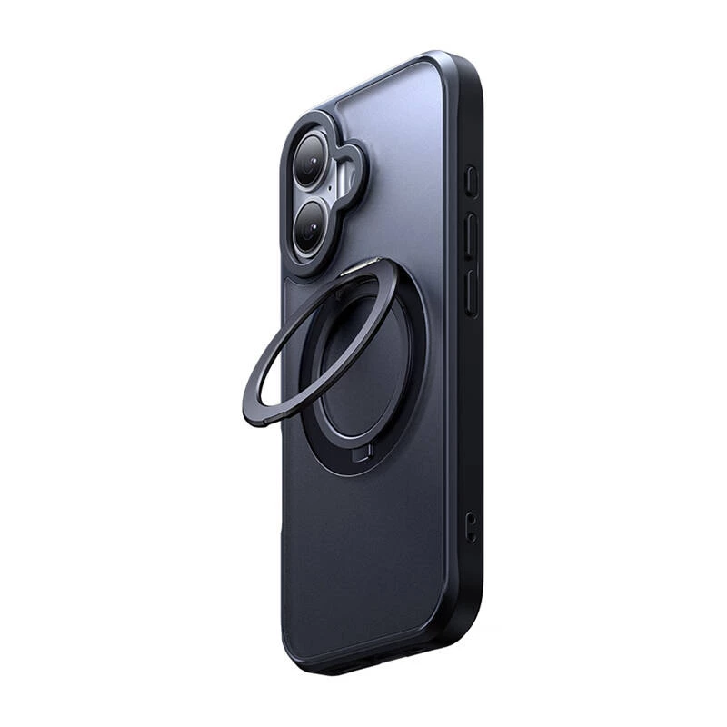 Kaitseümbris Mcdodo PC-4930 MagSafe iPhone 16 jaoks koos sisseehitatud alusega, must