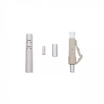 Qoltec 54450 fiiberoptiline pistik LC mitmemoodiline Beež Hõbedane