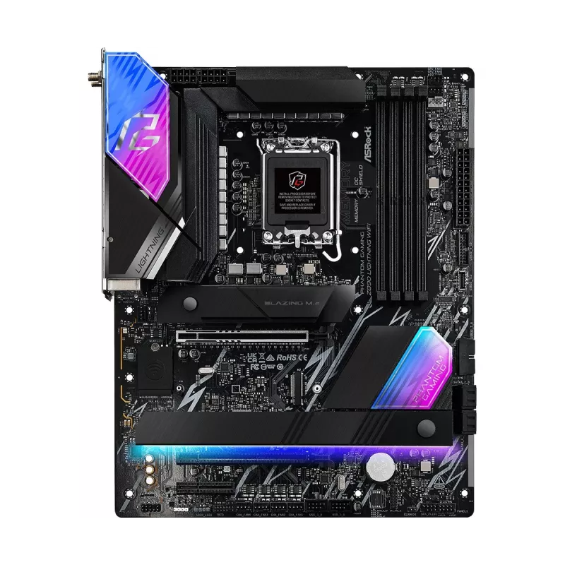 Emaplaat ASRock Z890 Lightning WiFi — Intel Z890, LGA1851, ATX, 4× DDR5, Wi‑Fi 7, 2.5Gb LAN, Thunderbolt 4