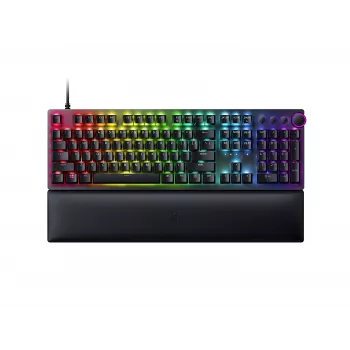 Juhtmega mänguriklaviatuur Razer Huntsman V2 — klikkiv lilla optiline lüliti, RGB LED