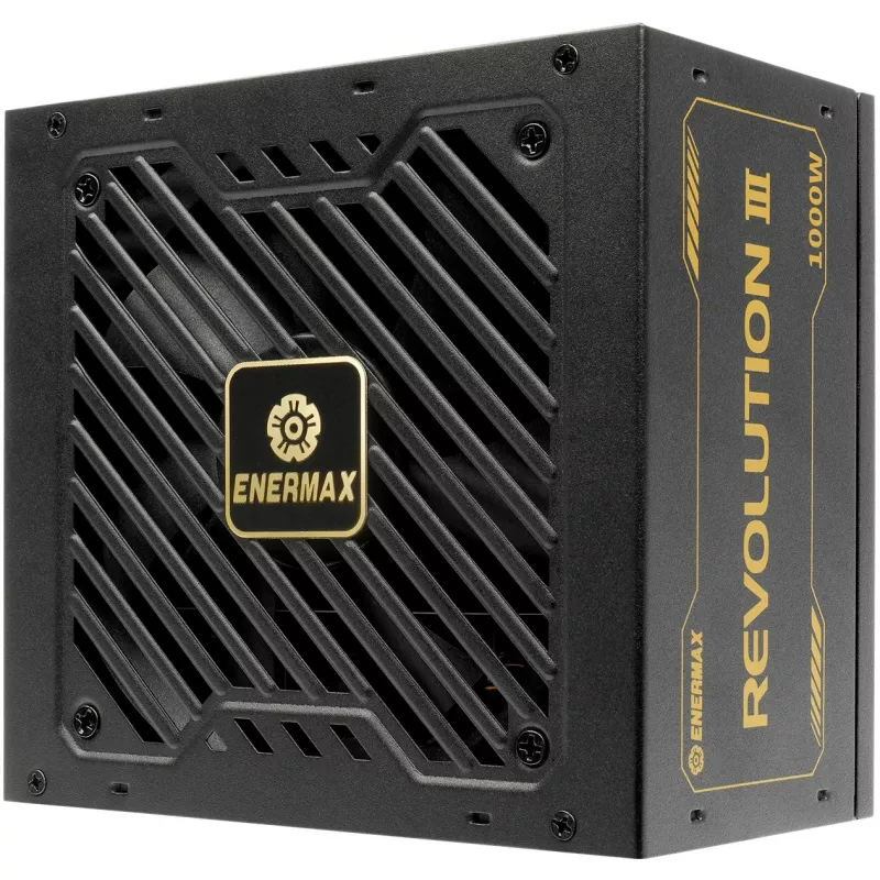 Toiteplokk ENERMAX ERV1000G-AHG-MAC, 1000 W, 20+4 pin ATX, täismodulaarne, 80 PLUS Gold, Must