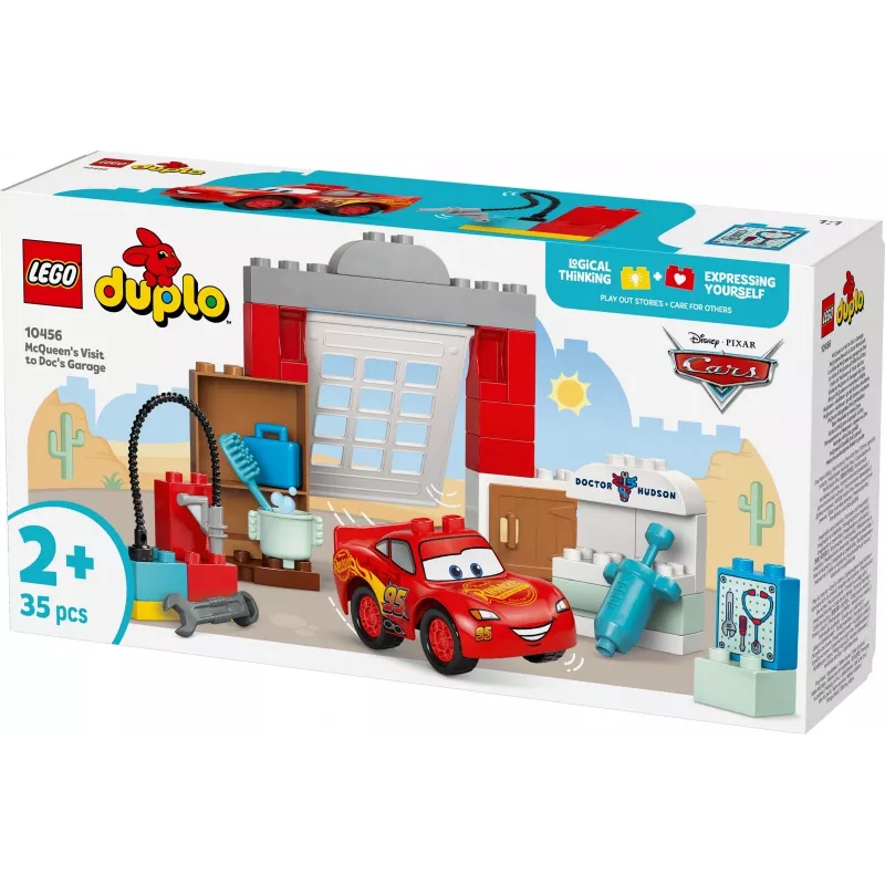 Ehitusmänguasi LEGO DUPLO 10456 Disney McQueeni külastus Doc Hudsoni töökotta — 35 tükki, alates 2. eluaastast, suured klotsid