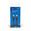USB C - USB C kaabel SAVIO CL-159 1 m, USB 2.0 (480 Mbit/s), must, 2,1 A