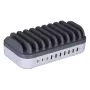 Manhattan Charging Station, 10x Ports: 3x USB-C (up to 18W PD) and 7x USB-A (up to 12W), 120W Total Output, Valge/hall, Three Year Warranty
