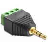 Kaabli adapter DeLOCK 65419 3,5 mm 3p Must Roheline Hõbedane