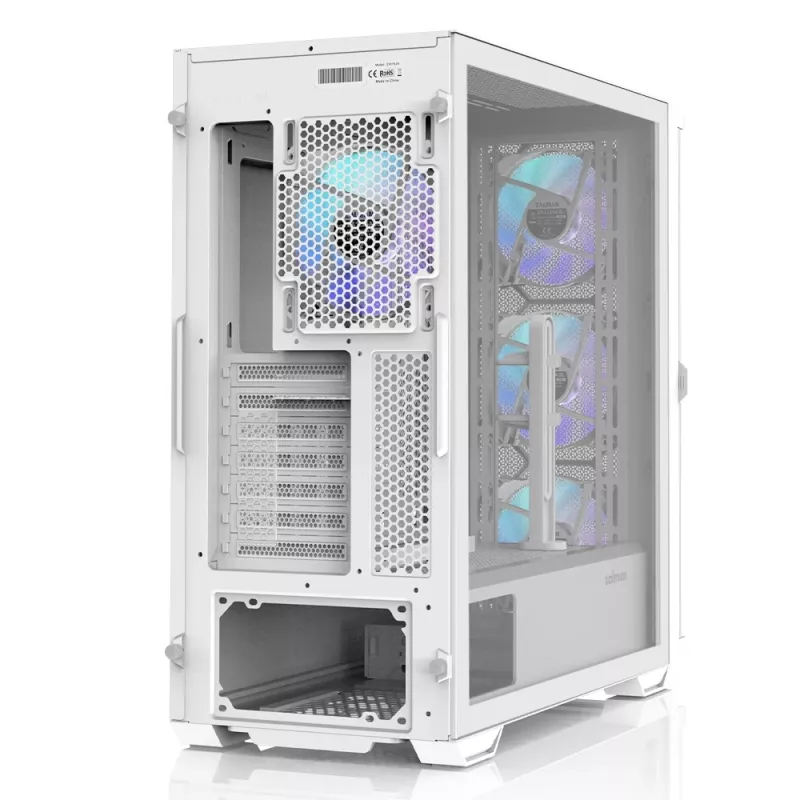 Zalman Z10 DUO ATX ZM-IF120 x4 Valge