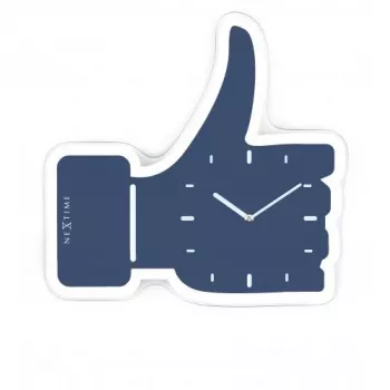NeXtime kell 3072bl Thumbs up, 40,5x41,5 cm, seinakell, sinine/hõbedane