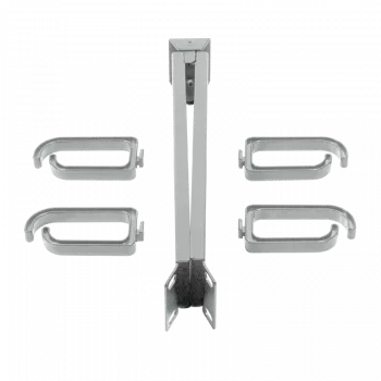 LogiLink - riiulikaabli halduslatt - Helehall, RAL 7035 - 1U - 48,3 cm (19 tolli)