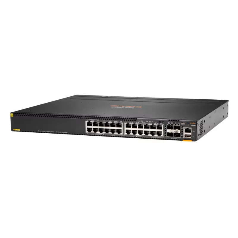 Hallatav kommutaator Aruba 6300M 24 pordiga 1GbE Class 4 PoE ja 4 pordiga SFP56