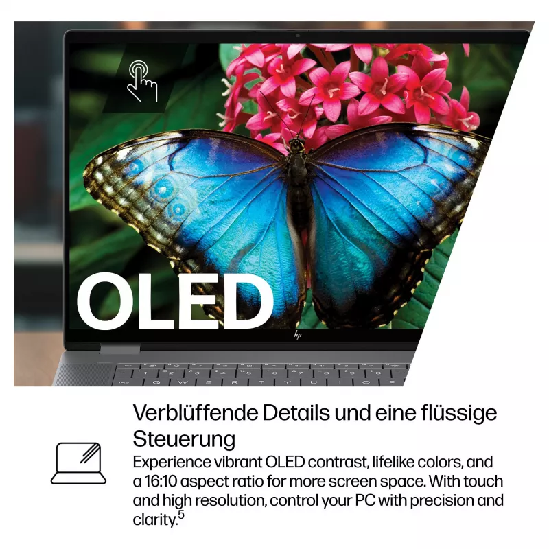 HP OmniBook BZ8L0EA 16 sülearvuti - 5 GHz 40,6 cm - 1 TB SSD - 32 GB RAM - puuteekraan - Windows 11 Home (BZ8L0EA#ABD)