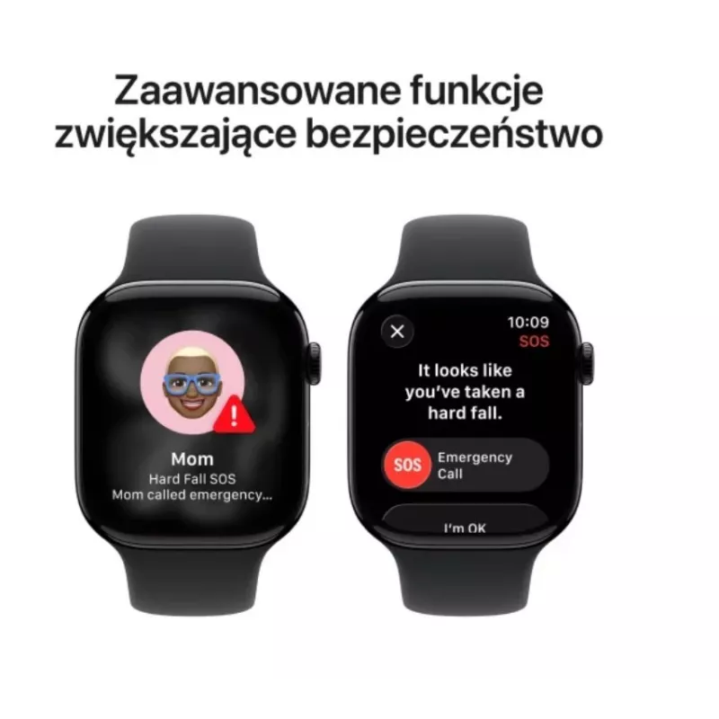 Apple Watch Series 11 GPS 46mm Jet Black alumiiniumkorpus musta spordirihmaga - M/L