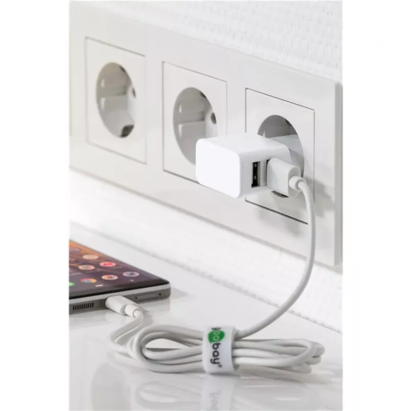 Goobay 44985 mobiiltelefonikaabel, valge