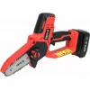 Akutoitega kettsaag YATO YT-828135 — 18V Li-Ion 2Ah, 10 cm latt, 3200 p/min, 4,8 m/s keti kiirus, 26 lüli