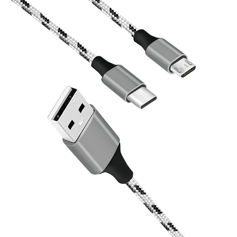 LogiLink CU0202 USB-kaabel USB 2.0 1,2 m USB A USB C/Micro-USB A hall