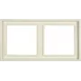 JUNG LS 982 W Raam 2-kohaline Elevandiluu Kruvideta Duroplast 81x152 mm
