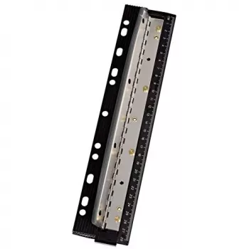 Hole Punch WEDO 67 9401 — 4-hole metal punch, Must, punching capacity 3 mm, 66 mm width