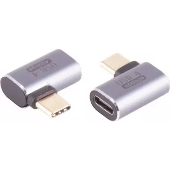 USB-C adapter ShiverPeaks 14-05035, USB 4.0, 90° paremnurkne pistik
