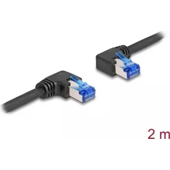 DeLOCK võrgukaabel RJ45 Cat.6A S/FTP 2m Must
