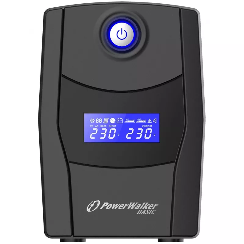 PowerWalker VI 800 STL liiniinteraktiivne 800 VA, 2 vahelduvvooluväljundit, torn, must katkematu toiteallikas (UPS) (10121073)