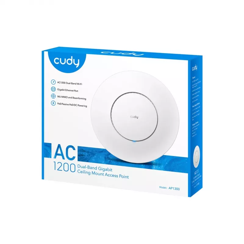 Cudy AP1300 867 Mbit/s valge Power over Ethernet (PoE)