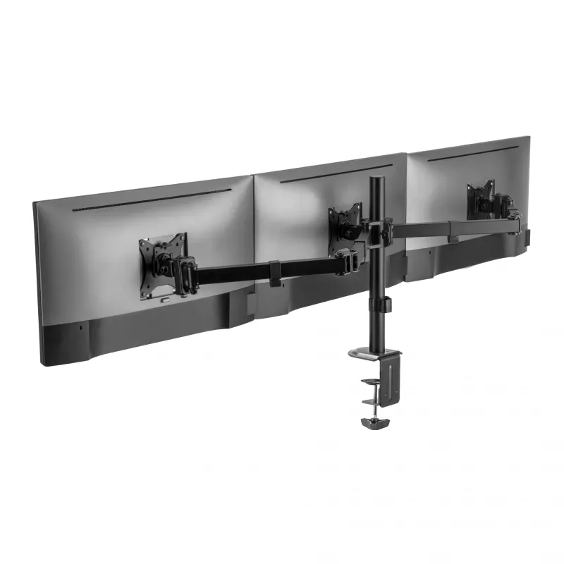 Monitorihoidik SBOX LCD-352/3-2 13–27-tollistele ekraanidele, 3 haru, max 9 kg haru kohta, VESA 100x100