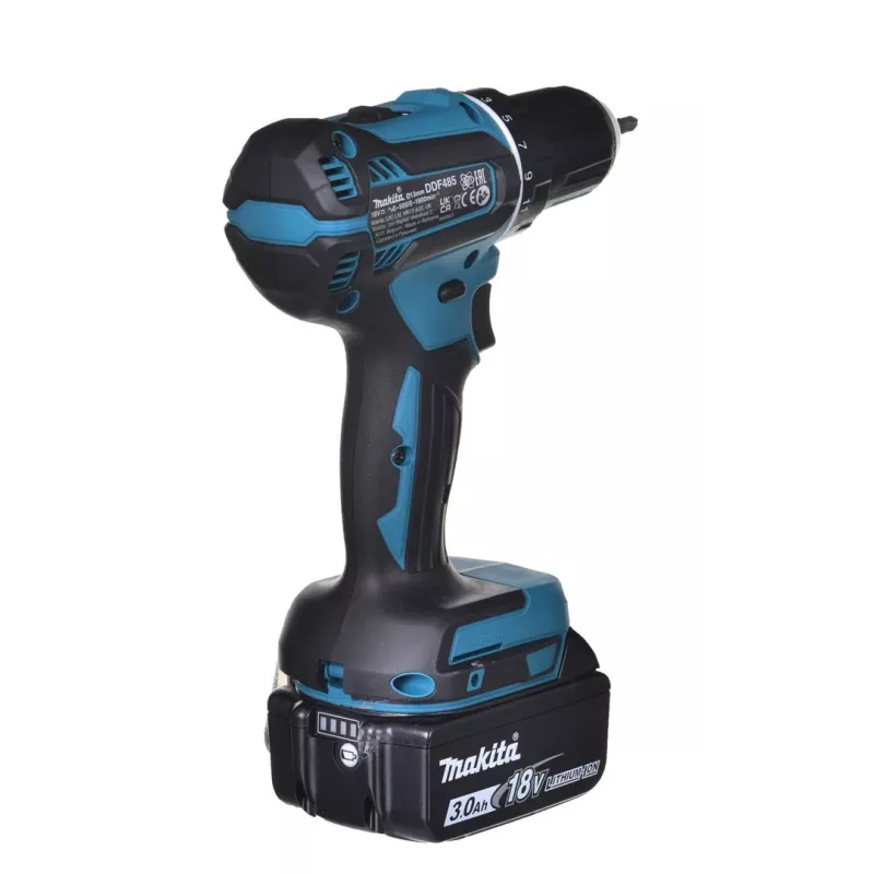 MAKITA DDF485RF3J akutrell 3x 18V 3Ah