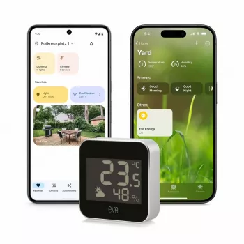 Ilmajaam Eve Systems EVE O sise ja välistemperatuuri ning -niiskuse monitor