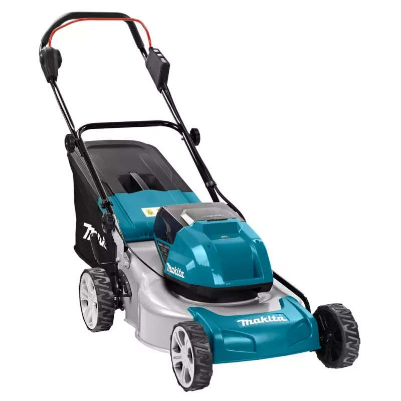 Makita DLM460PT2 muruniiduk Järelkäidav muruniiduk Aku Must, Sinine, Hall