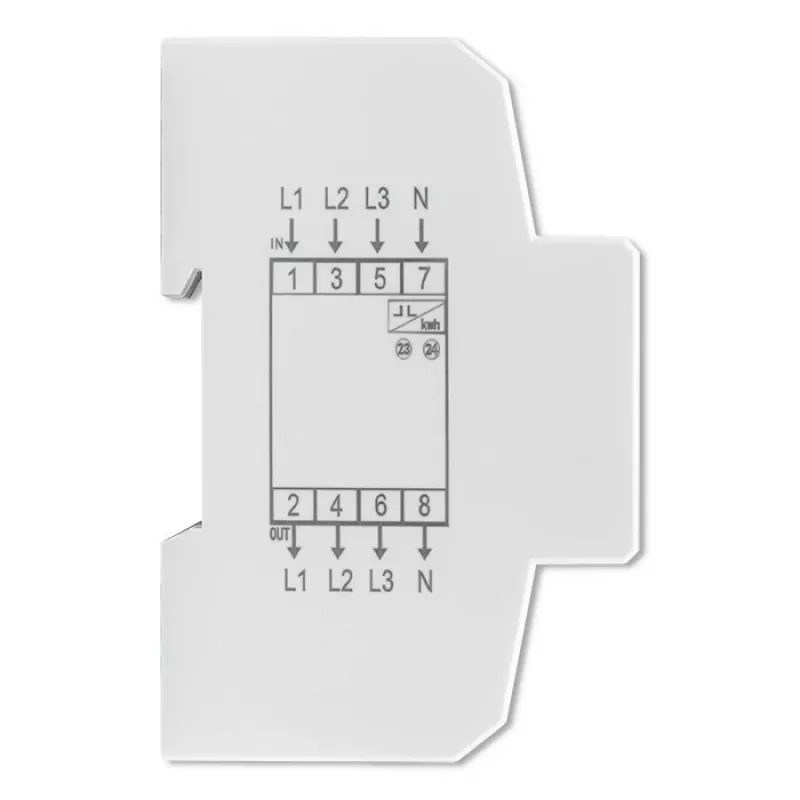 Kolmefaasiline elektrooniline arvesti QOLTEC 50992 400V 100A