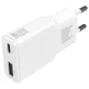 Siselaadne mobiilseadme laadija 4smarts 541509 — 100–240 V, USB-A + USB-C, 1,5 m kaabel, kiirlaadimine, valge