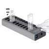 DeLOCK väline 5 Gbps USB-jaotur 10 pordiga + lüliti
