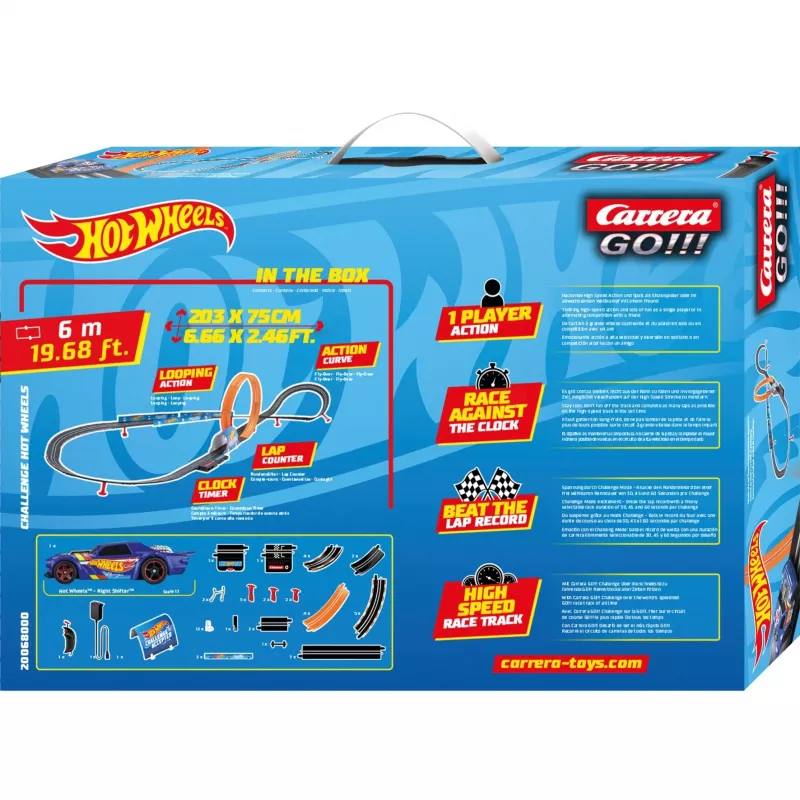 Slotiautoraja komplekt CARRERA GO!!! Challenge Hot Wheels 20068000 1:43 mõõtkavas
