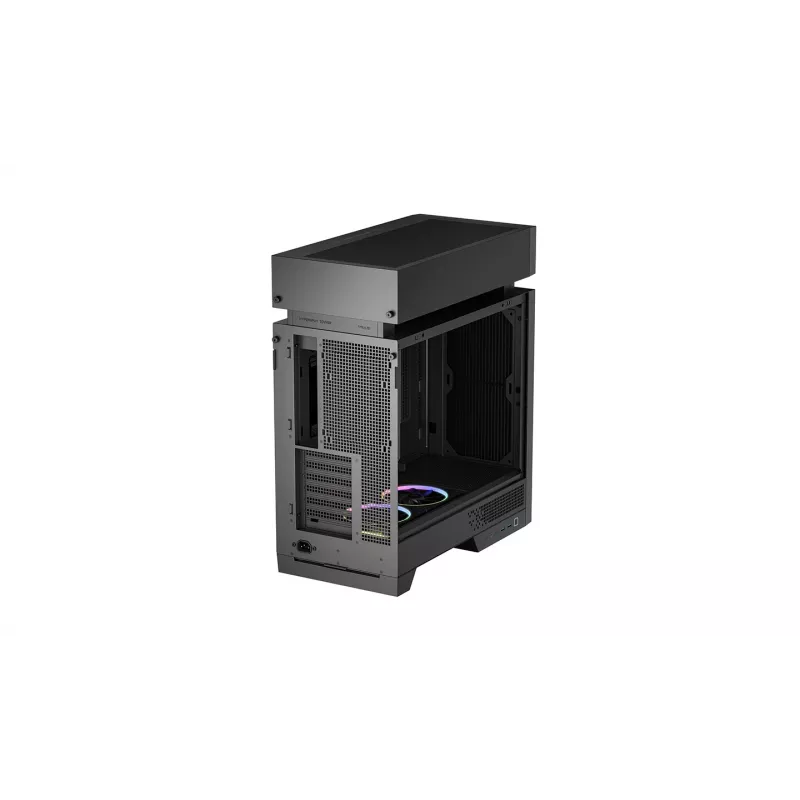 Arvutikorpus DeepCool CL660 Must — ATX/Micro-ATX/Mini-ITX, karastatud klaas, 2x3,5 tolli + 1x2,5 tolli, ees 140 mm, ülal/taga 120-140 mm
