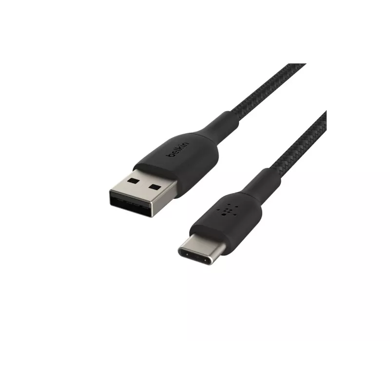 Punutud USB-C USB-A 3m Must