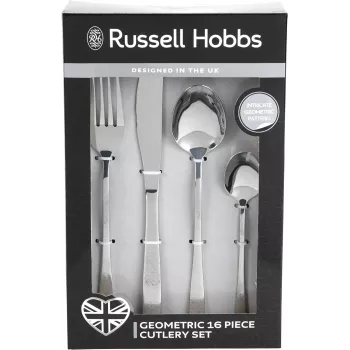 Söögiriistade komplekt Russell Hobbs RH01519EU7 16-osaline geomeetriline disain, roostevaba teras