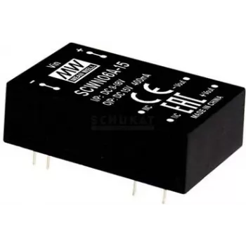 Toiteadapter/inverter MEAN WELL SCWN06C-03, sisend 36–72 V, väljund 6 W