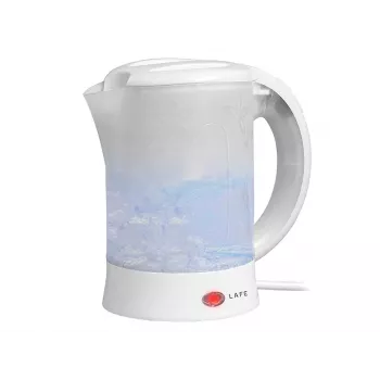 Elektriline veekeetja LAFE LAFCZA45865, roostevaba teras, 0,6 L, 600 W, helehall, hingedega lukustatav kaas
