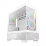 PC Midi Tower korpus DeepCool CG380 3F WH — Valge, 235×437×451 mm, toetab 2,5-tolliseid/3,5-tolliseid, alumine toiteplokk, 3x 120 mm ventilaatorid paigaldatud