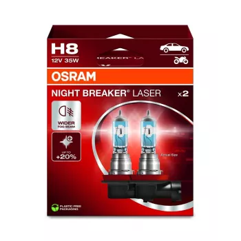 Esitule pirn Ledvance Night Breaker Laser H8 12V 35W PGJ19-1