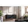 Cama 3D kummut PALAZZO BIS 151x40x75 matt must